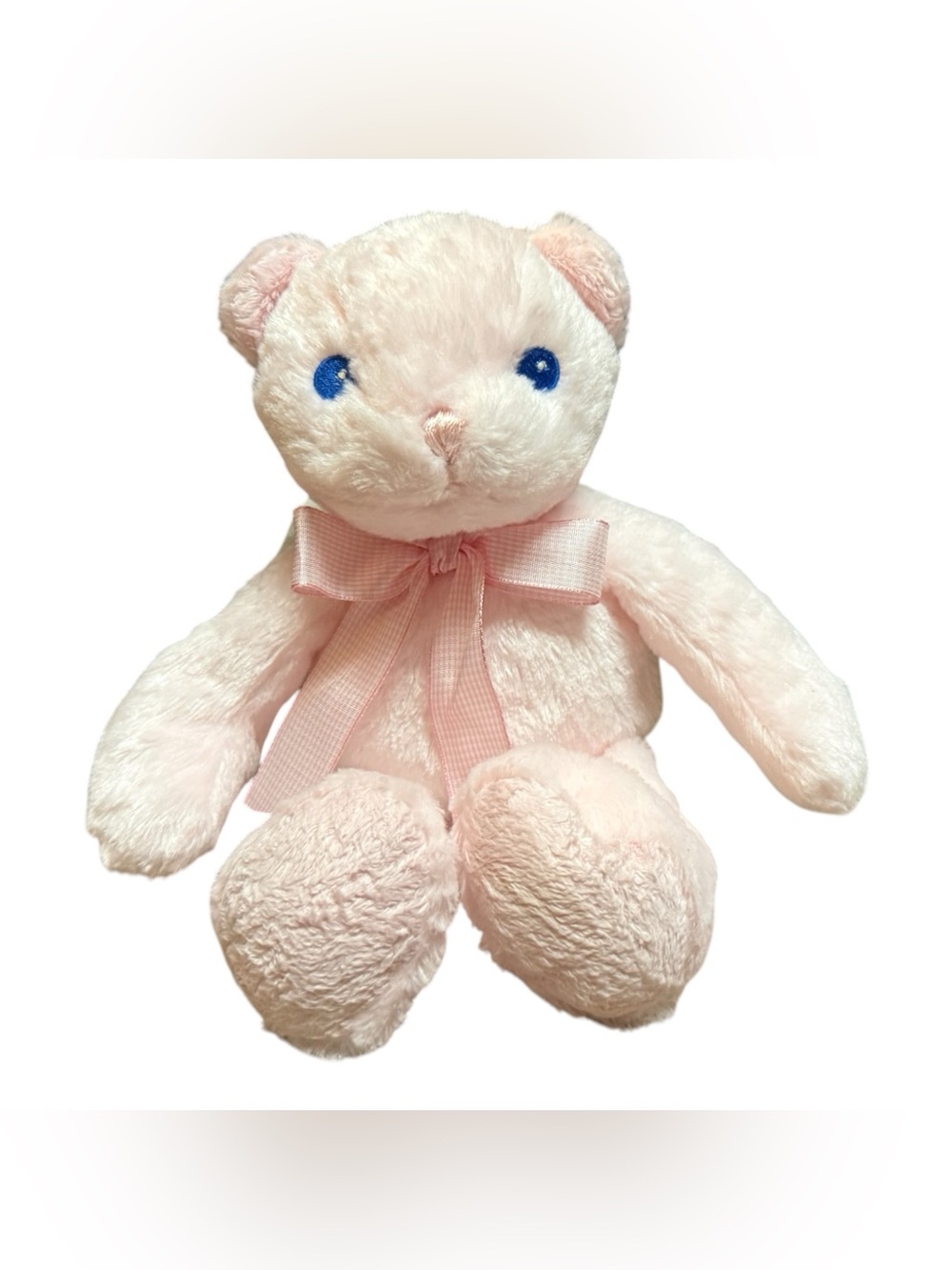 ANIMAL ALLEY PINK ANGEL BEAR  Stuffed Animal Toys R Us 2000 RATTLE PLUSH